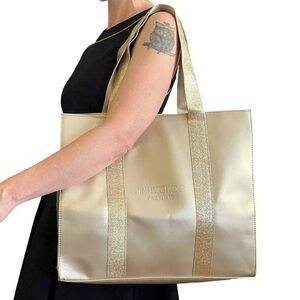 Jimmy Choo Parfums Gold Extra Large Tote NWT